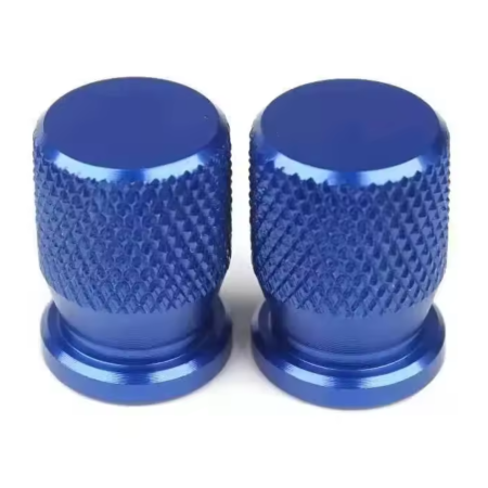 Nakrętki na wentyle samochodowe motocyklowe niebieskie